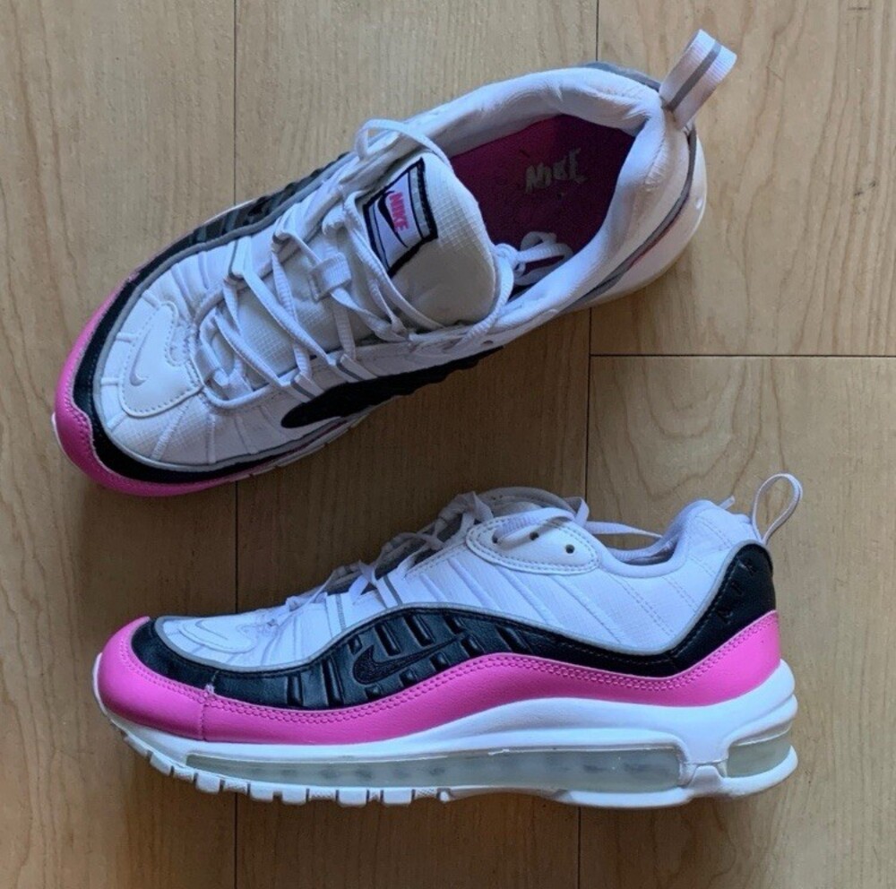 Nike Air Max 98 SE China Rose AT6640-100 Low Top Lace-Up Athletic Sneakers
